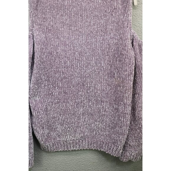 Express Cold Shoulder Bell Sleeves Sweater-XXS TTP-New w/Tag-Purple-Boho-Soft - Picture 9 of 10